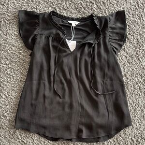 LC flutter sleeve blouse top